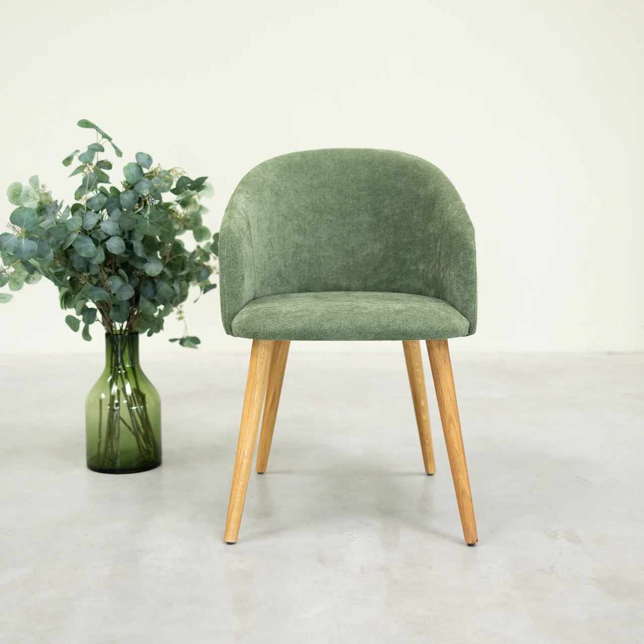 Sillón de roble macizo Ana com tapizado | NordicStory - Image 15