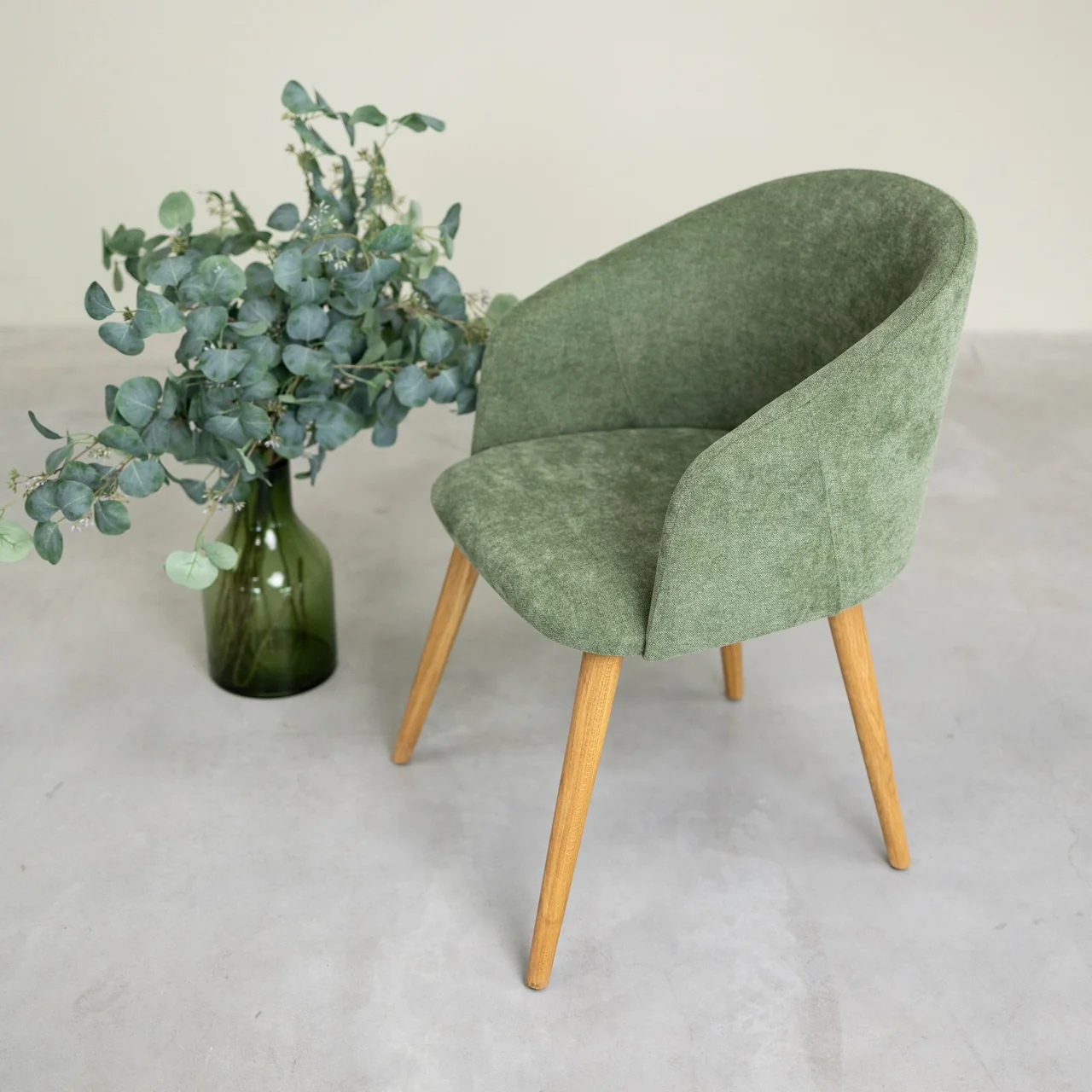 Sillón de roble macizo Ana com tapizado | NordicStory - Image 19