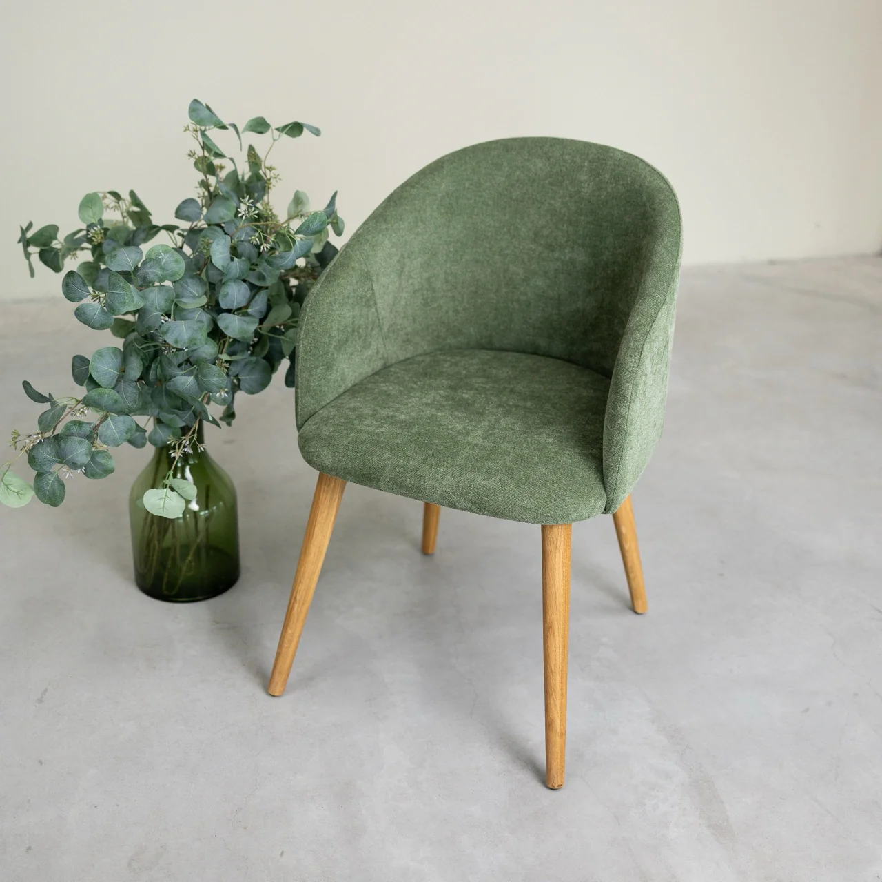 Sillón de roble macizo Ana com tapizado | NordicStory - Image 20