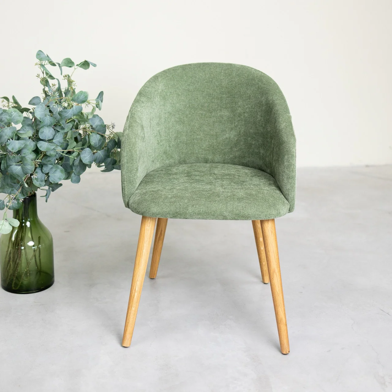 Sillón de roble macizo Ana com tapizado | NordicStory - Image 23