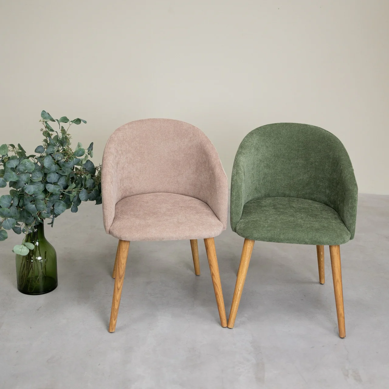 Sillón de roble macizo Ana com tapizado | NordicStory - Image 8