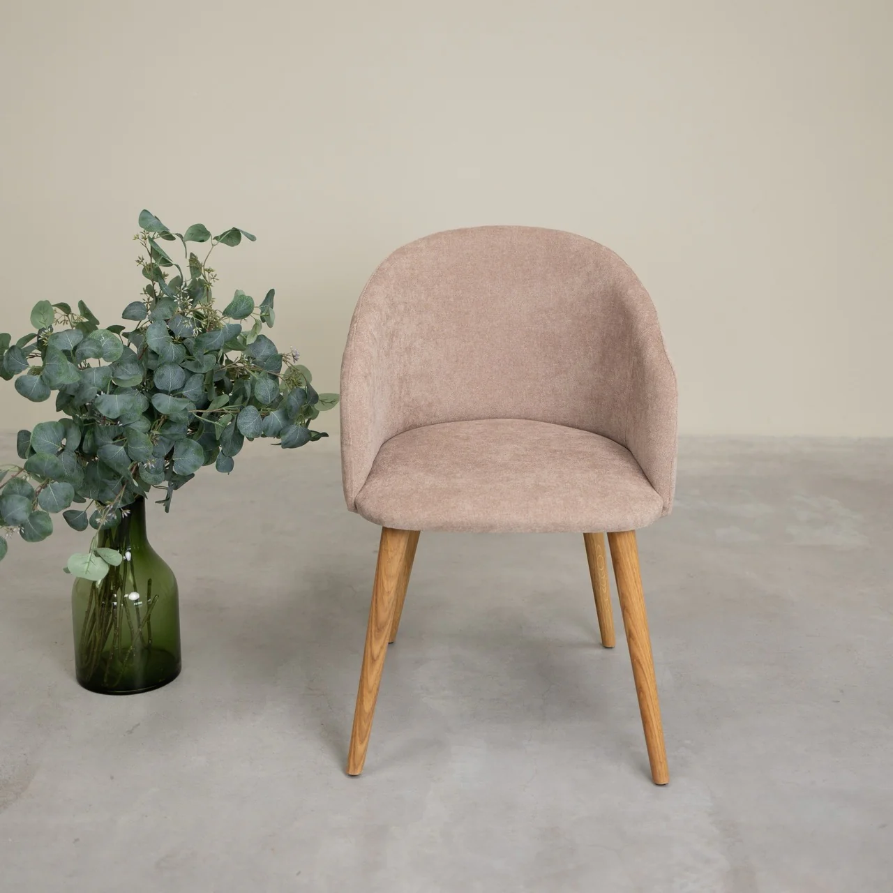 Sillón de roble macizo Ana com tapizado | NordicStory - Image 9