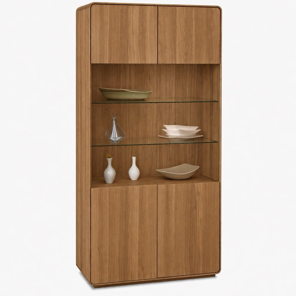 Vitrina de madera maciza roble Geneva 22 | NordicStory - Image 2