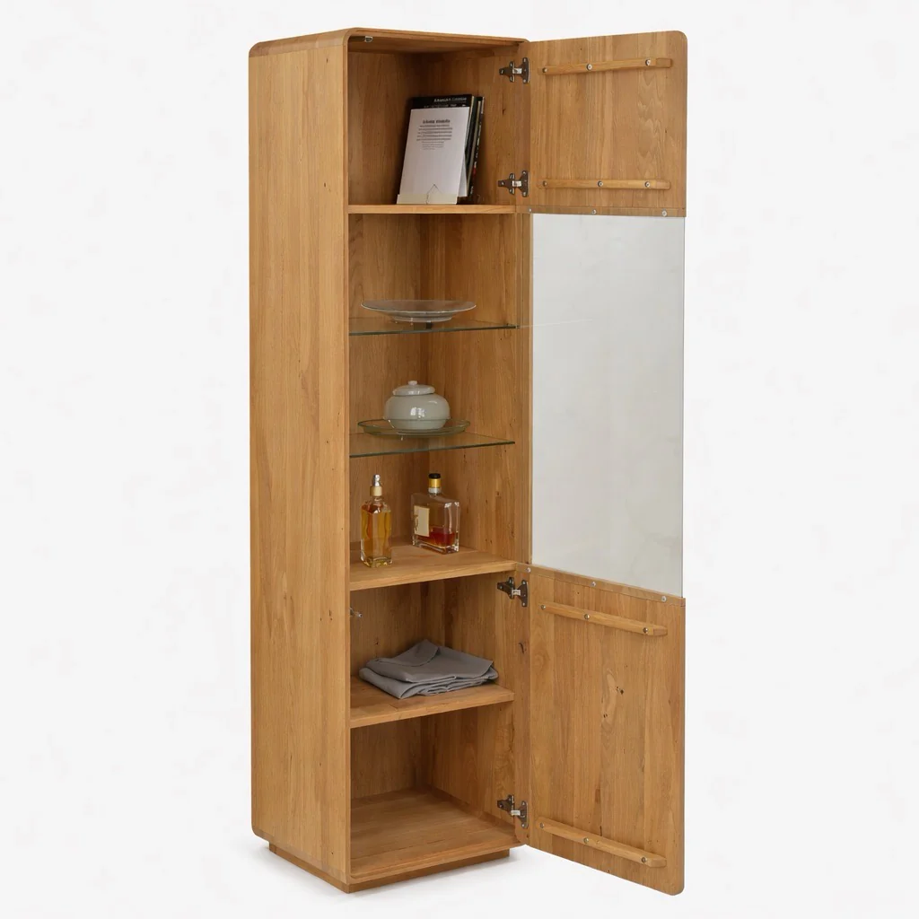 Vitrina de madera maciza roble Geneva 26 | NordicStory - Image 2