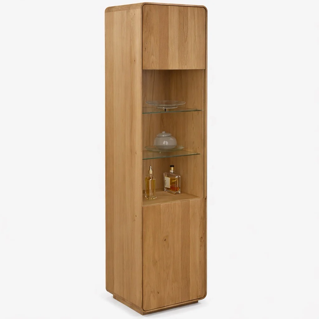 Vitrina de madera maciza roble Geneva 26 | NordicStory - Image 3